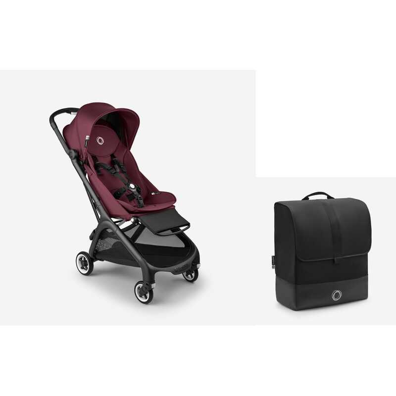 Silla de Paseo BUTTERFLY Rojo Cereza + Bolsa de Transporte BUGABOO